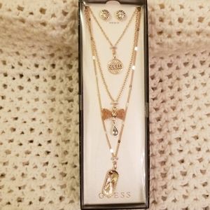 Guess Earring And Necklace